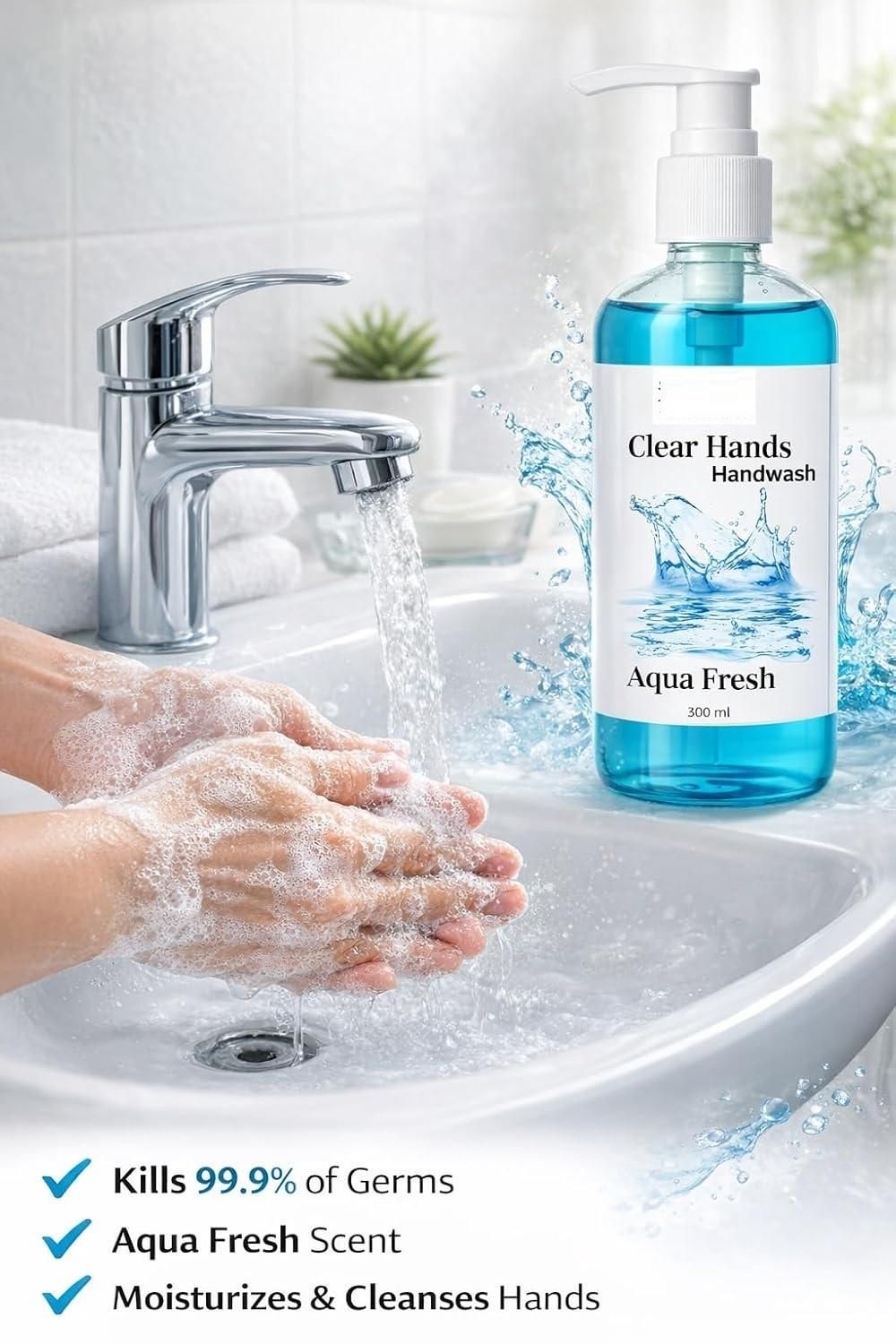 Clear Hands Aqua Fresh Handwash 300ml